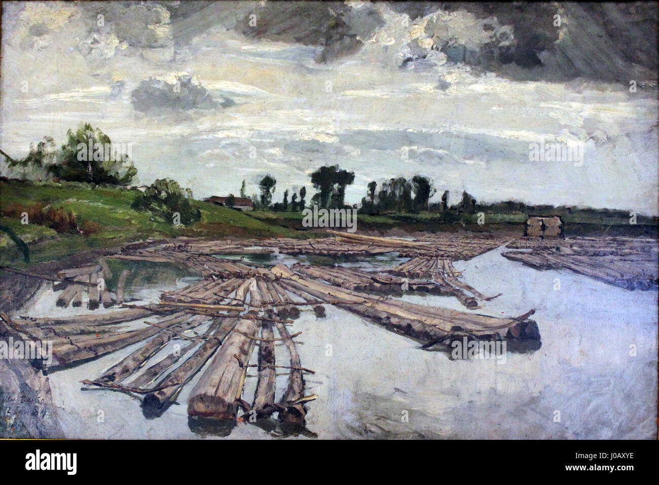 « Am alten Zollhaus in Düsseldorf » de Feddersen représente une ancienne maison de douane à Düsseldorf, capturant l'architecture historique et l'atmosphère de la fin du XIXe siècle en Allemagne. Banque D'Images