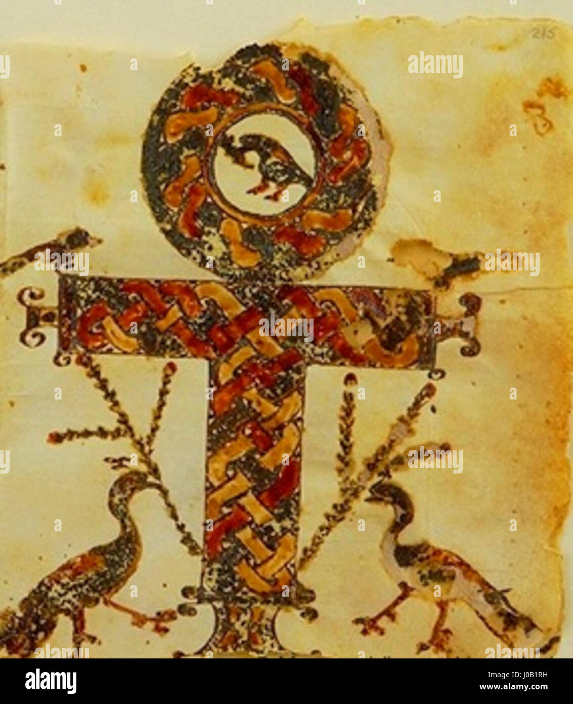 · Cruz Copta · Crux Ansata · Cruz Anj del Codex Glazier · Banque D'Images