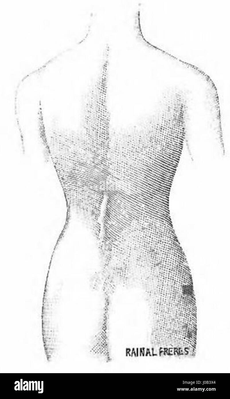 Le catalogue 1817 de Rainal Frères offre un aperçu de l’industrie de la mode et du textile du début du 19e siècle, mettant en valeur des motifs de corset qui reflètent l’accent mis par l’époque sur la mode structurée et féminine. Le catalogue présente des dessins détaillés et des descriptions de différents corsets. Banque D'Images