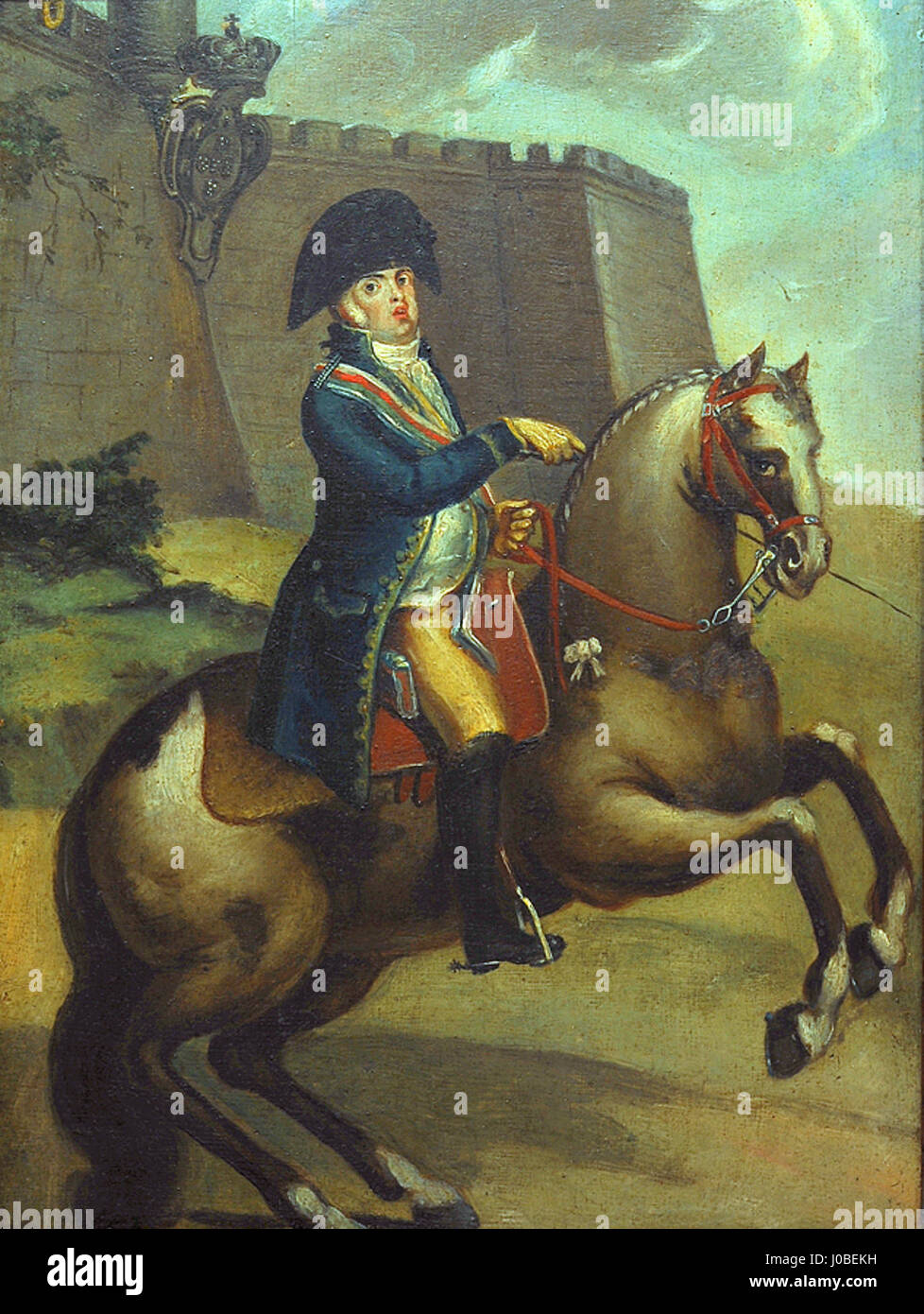 João Tomás da Fonseca - Retrato Equestre do Príncipe Regente de D. João Banque D'Images