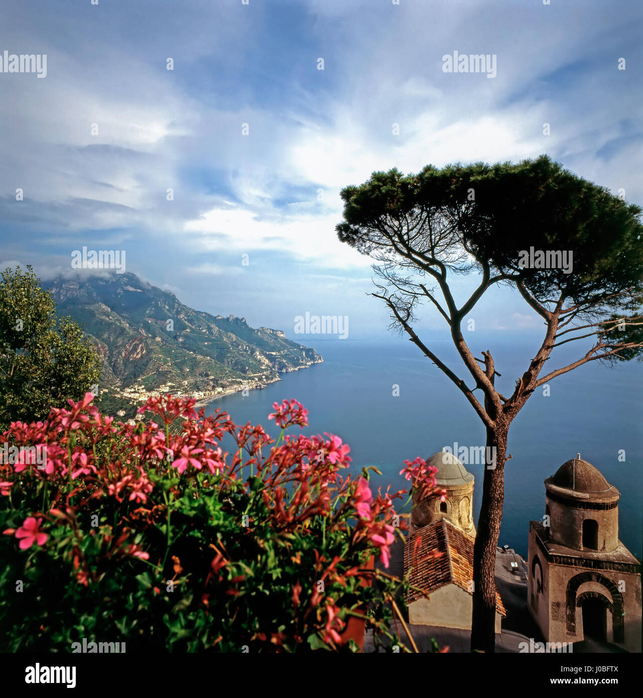 Ravello sur la côte italienne Banque D'Images