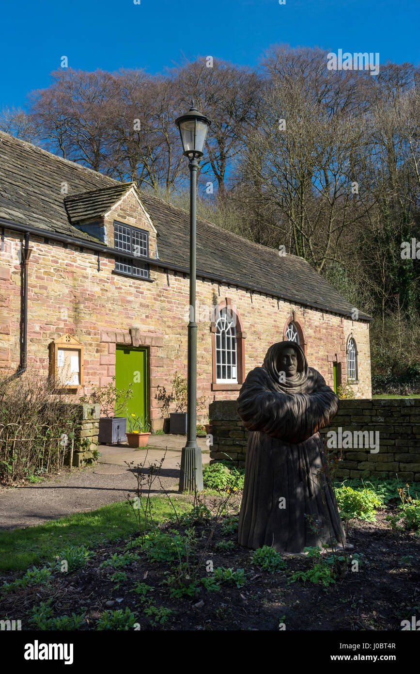 Chadkirk chapelle près Romiley, Stockport, Greater Manchester. Beau soleil du printemps. Banque D'Images