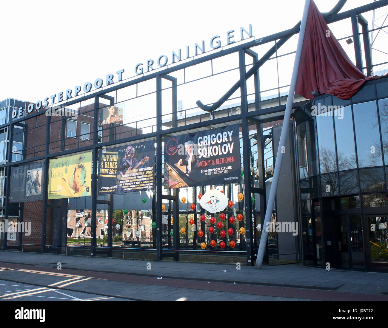 Centre culturel De Oosterpoort, Groningen, Pays-Bas. Musique et arts du spectacle, scène principale du festival Eurosonic Noorderslag (janvier). Banque D'Images