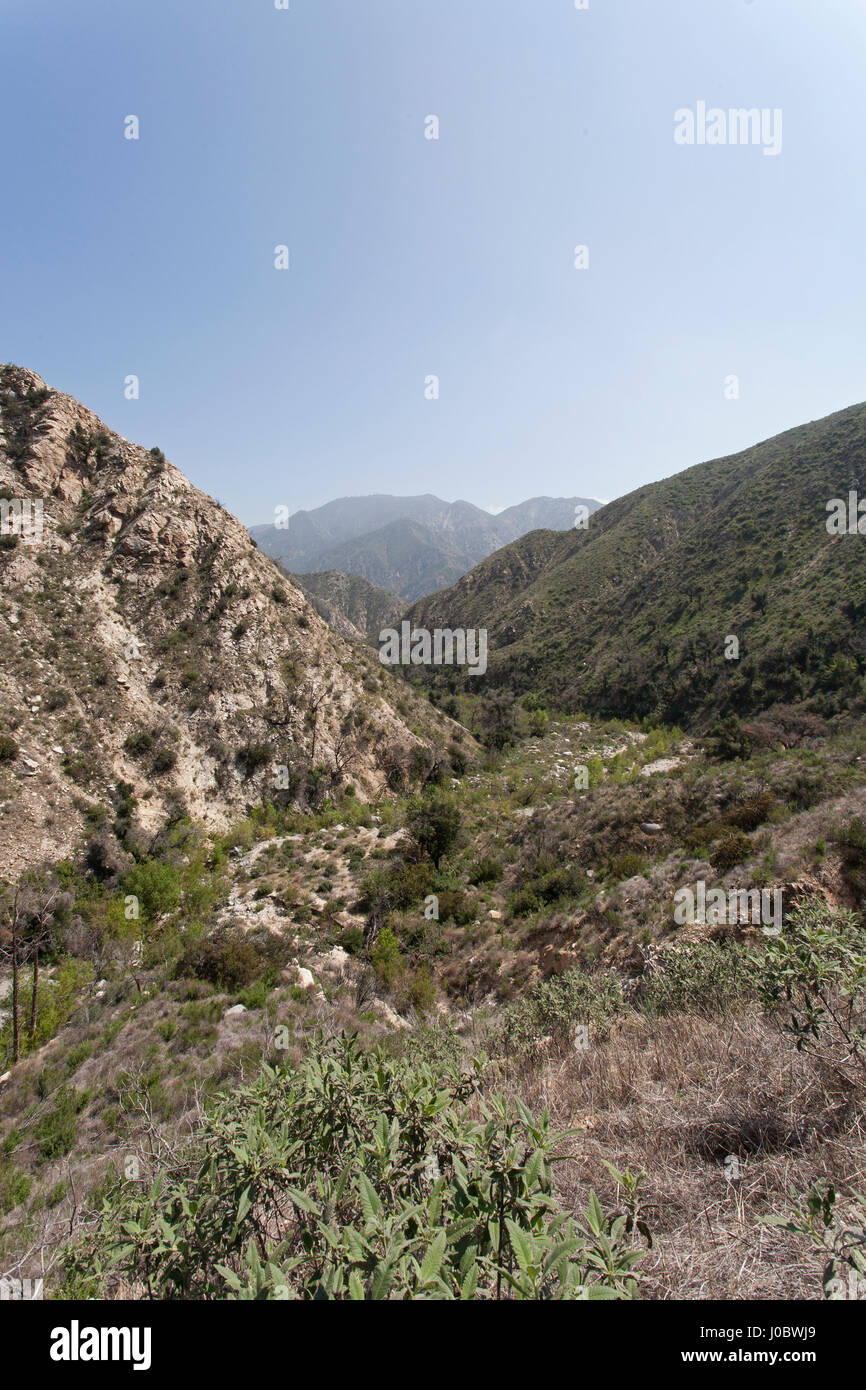 Randonnée dans la Angeles National Forest Banque D'Images