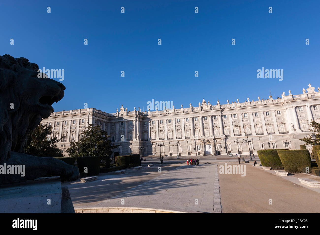 Palacio Real de Madrid, le Palais Royal de Madrid, Calle Bailén, Madrid, Espagne Banque D'Images