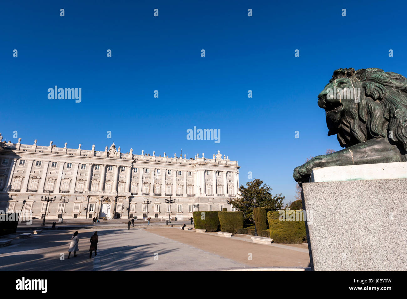 Palacio Real de Madrid, le Palais Royal de Madrid, Calle Bailén, Madrid, Espagne Banque D'Images
