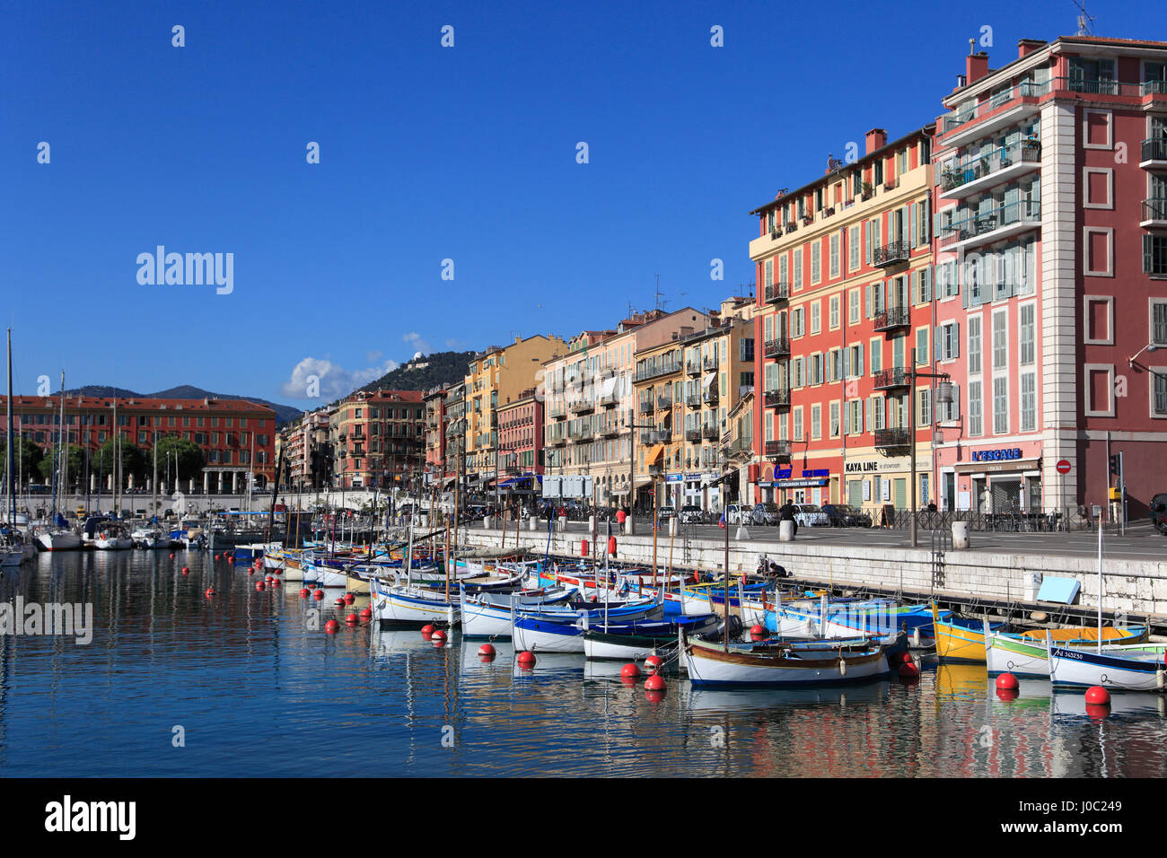 Port Lympia, Port, Nice, Alpes Maritimes, Côte d'Azur, Provence, Côte d'Azur, France Banque D'Images