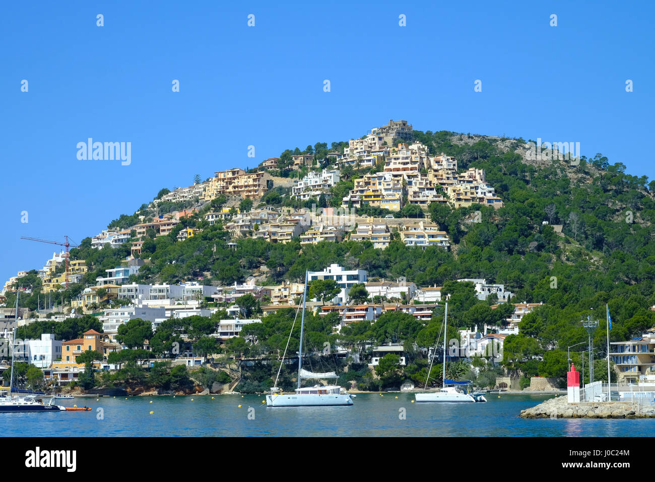 Port d'Andratx village de pêcheurs, Majorque, Îles Baléares, Espagne, Méditerranée Banque D'Images