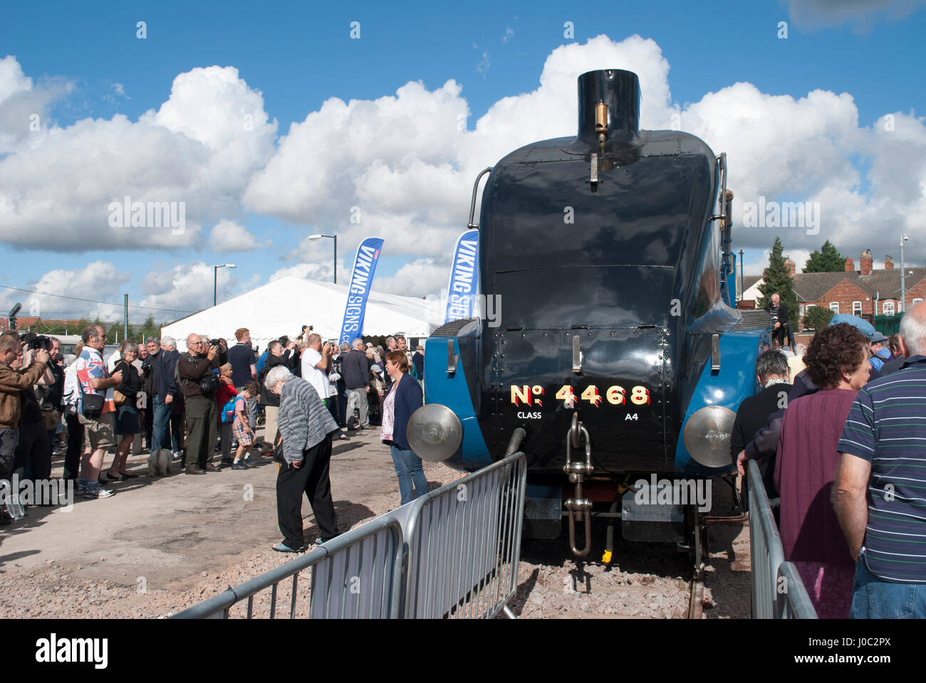 Train à vapeur Mallard Banque D'Images