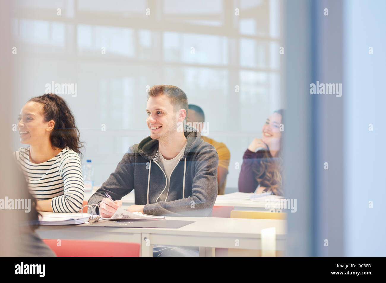 Les étudiants de l'université en classe Banque D'Images