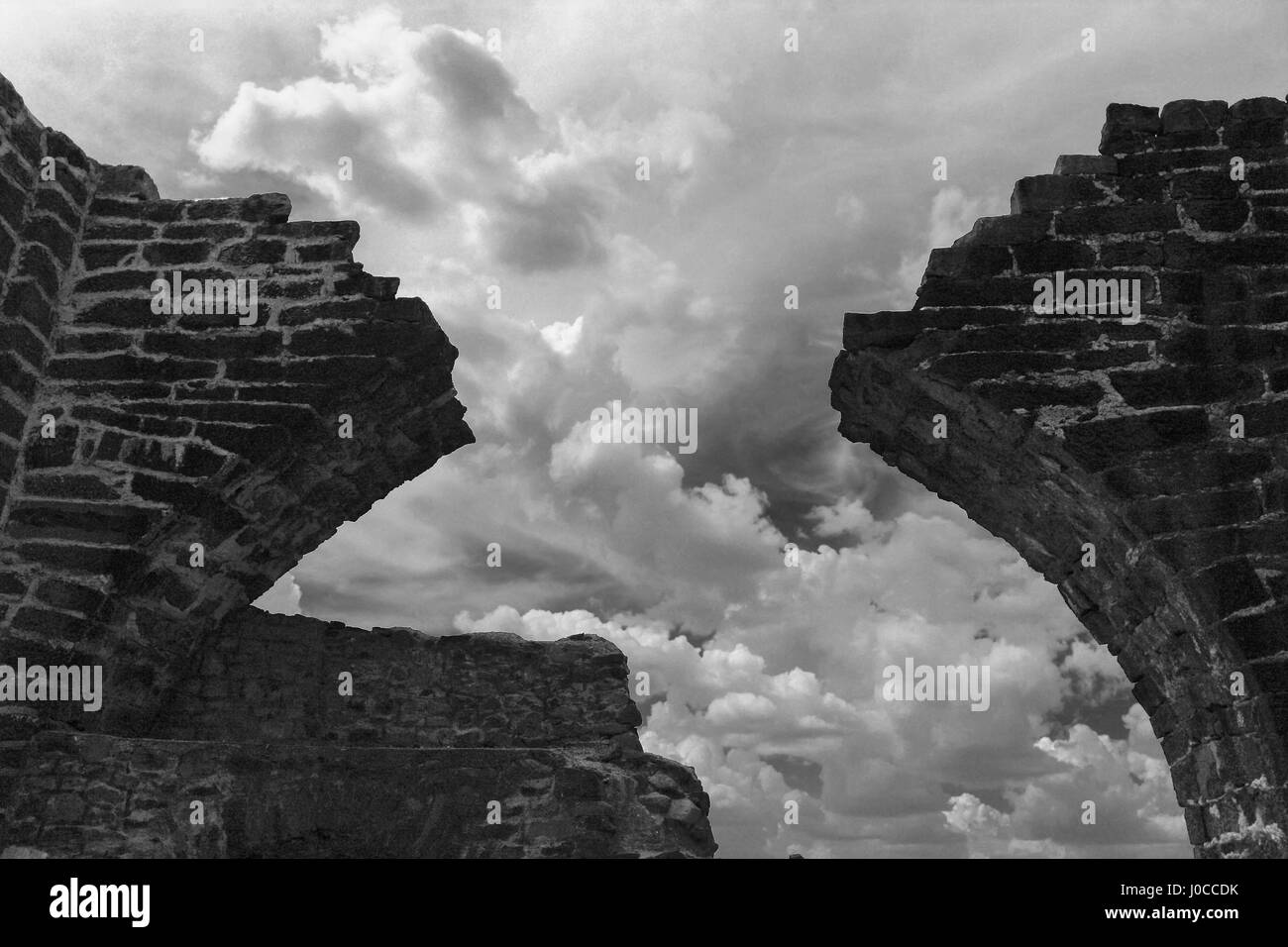 Ruines du fort gulbarga, gulbarga, Karnataka, Inde, Asie Banque D'Images Ruines du fort gulbarga, gulbarga, Karnataka, Inde, Asie Banque D'Images