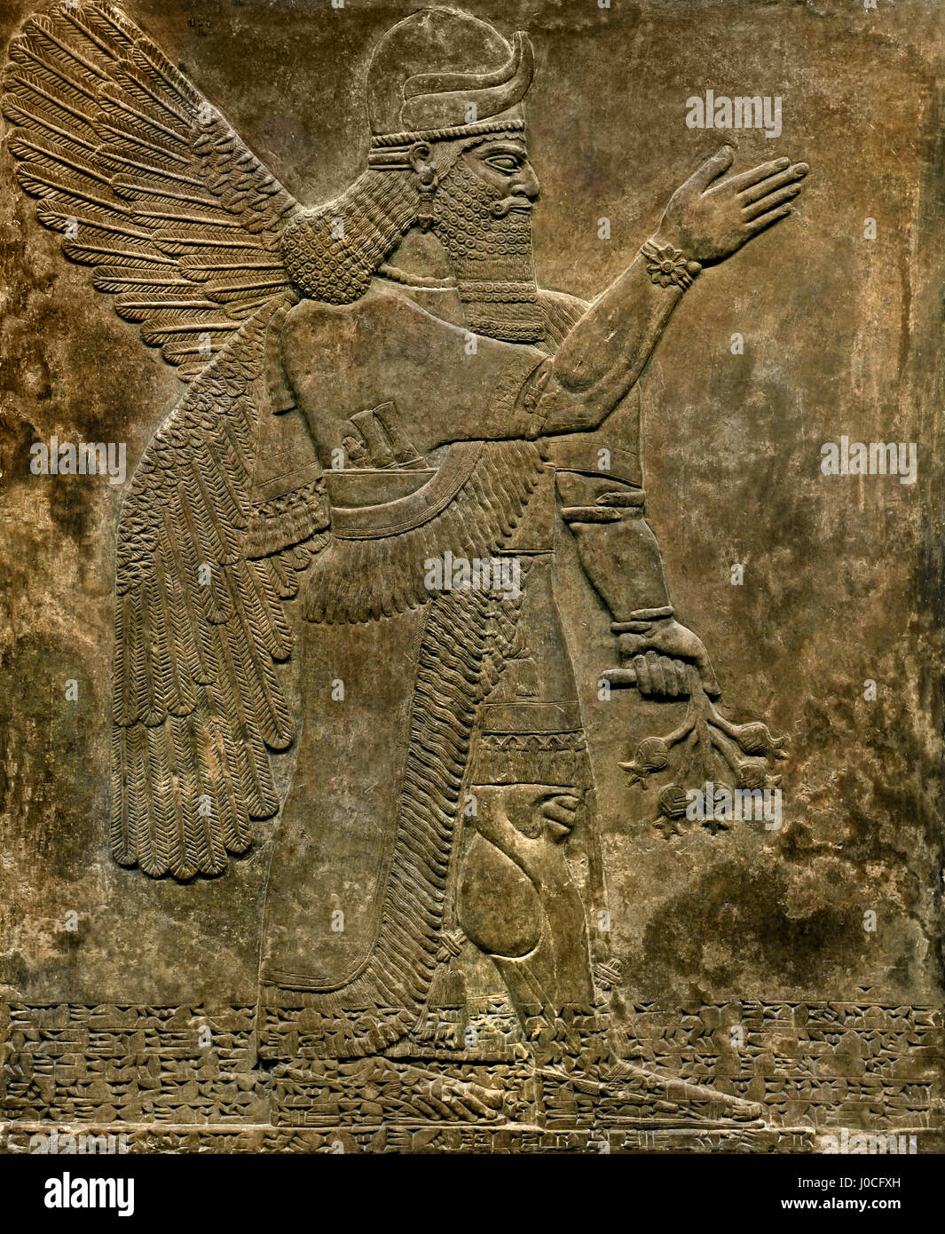 Palais Royal d'Assurnazirpal II Nimrud 883-859 av. J.-C. en Mésopotamie Iraq Kalhu Assyrie Banque D'Images