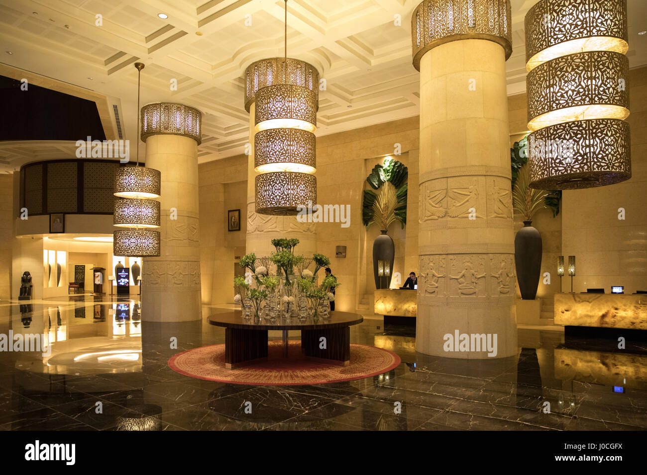 L'hôtel Raffles à Dubaï Banque D'Images