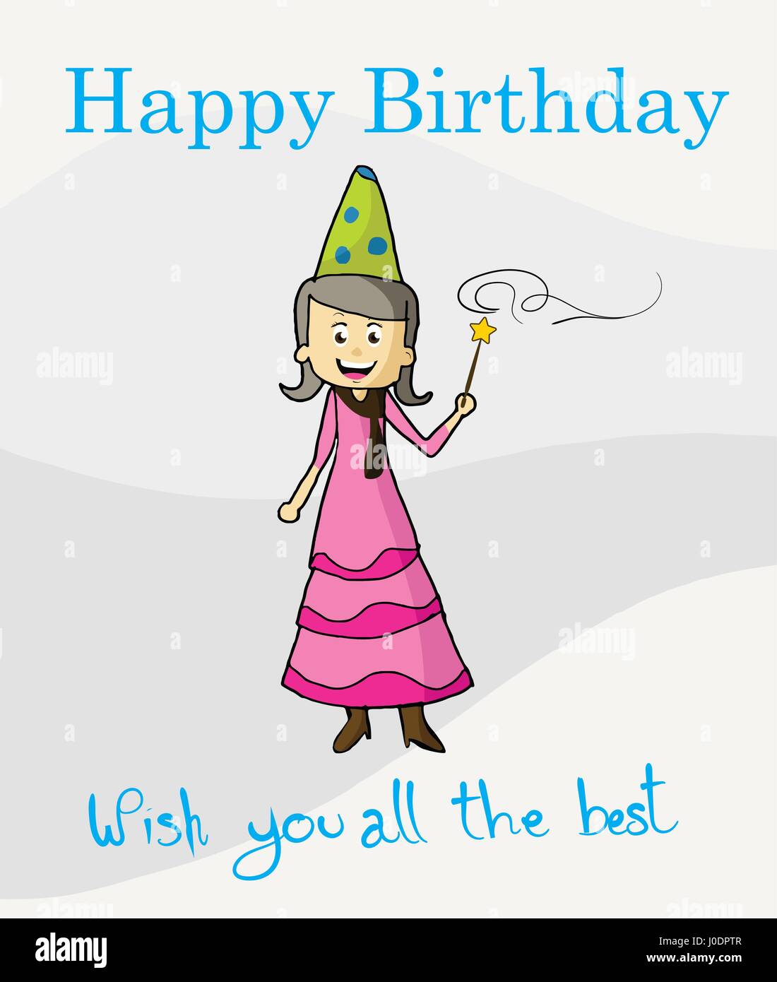 Joyeux Anniversaire Carte Postale Magique Image Vectorielle Stock Alamy Joyeux Anniversaire Carte Postale Magique Image Vectorielle Stock Alamy