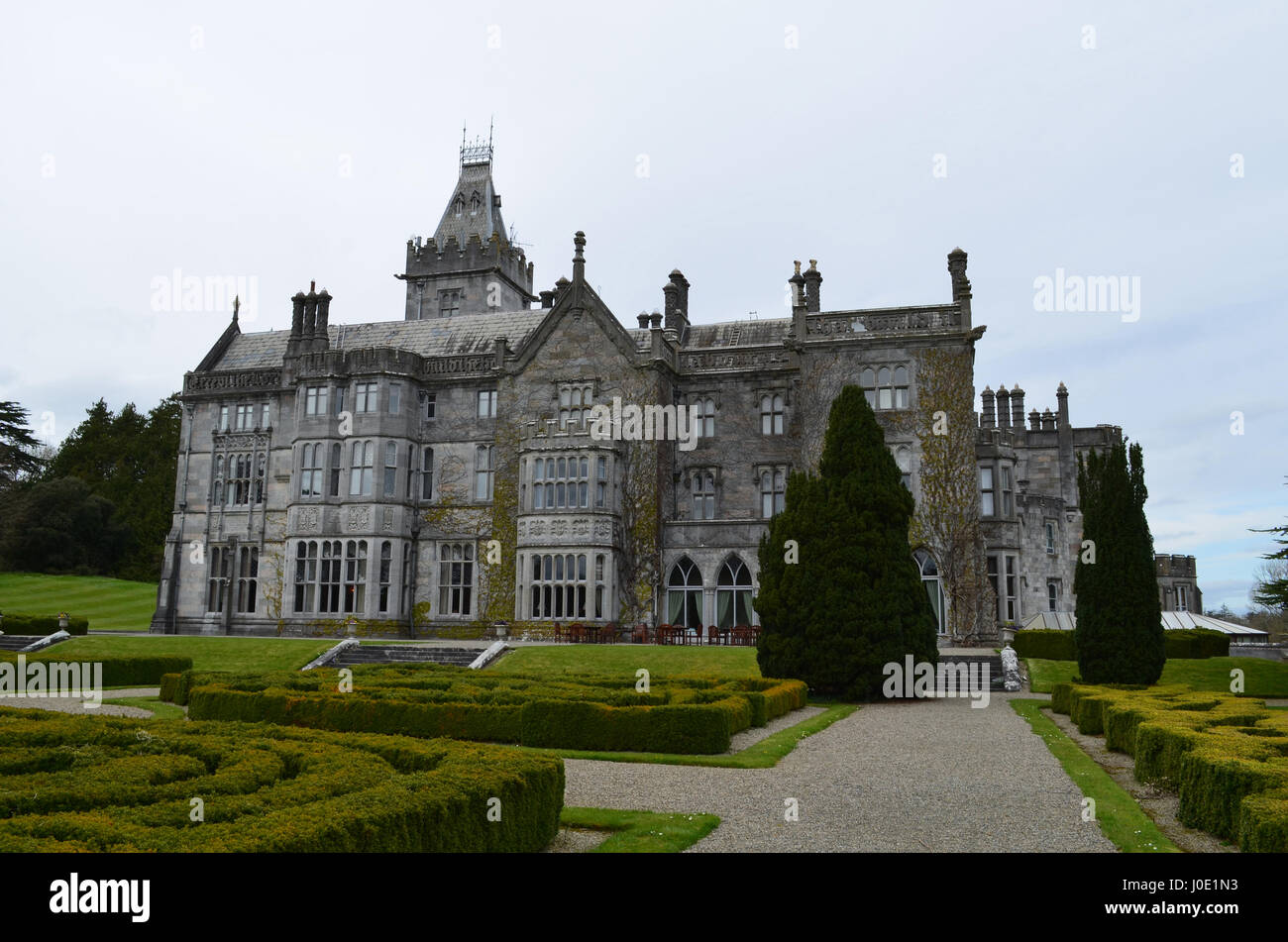 Architecture fantastique d'Adare Manor en Irlande. Banque D'Images