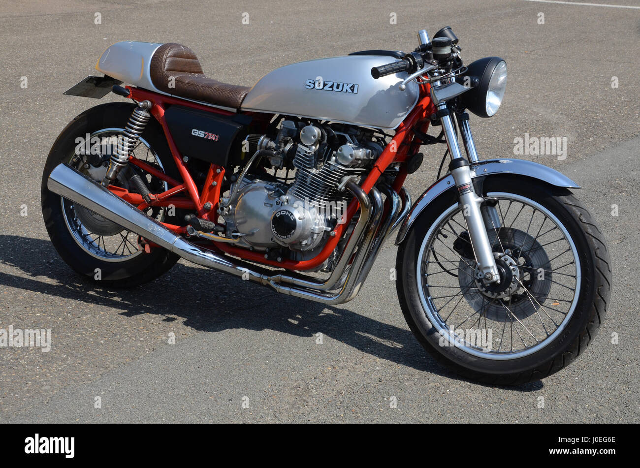 Moto Suzuki GS750 Banque D'Images