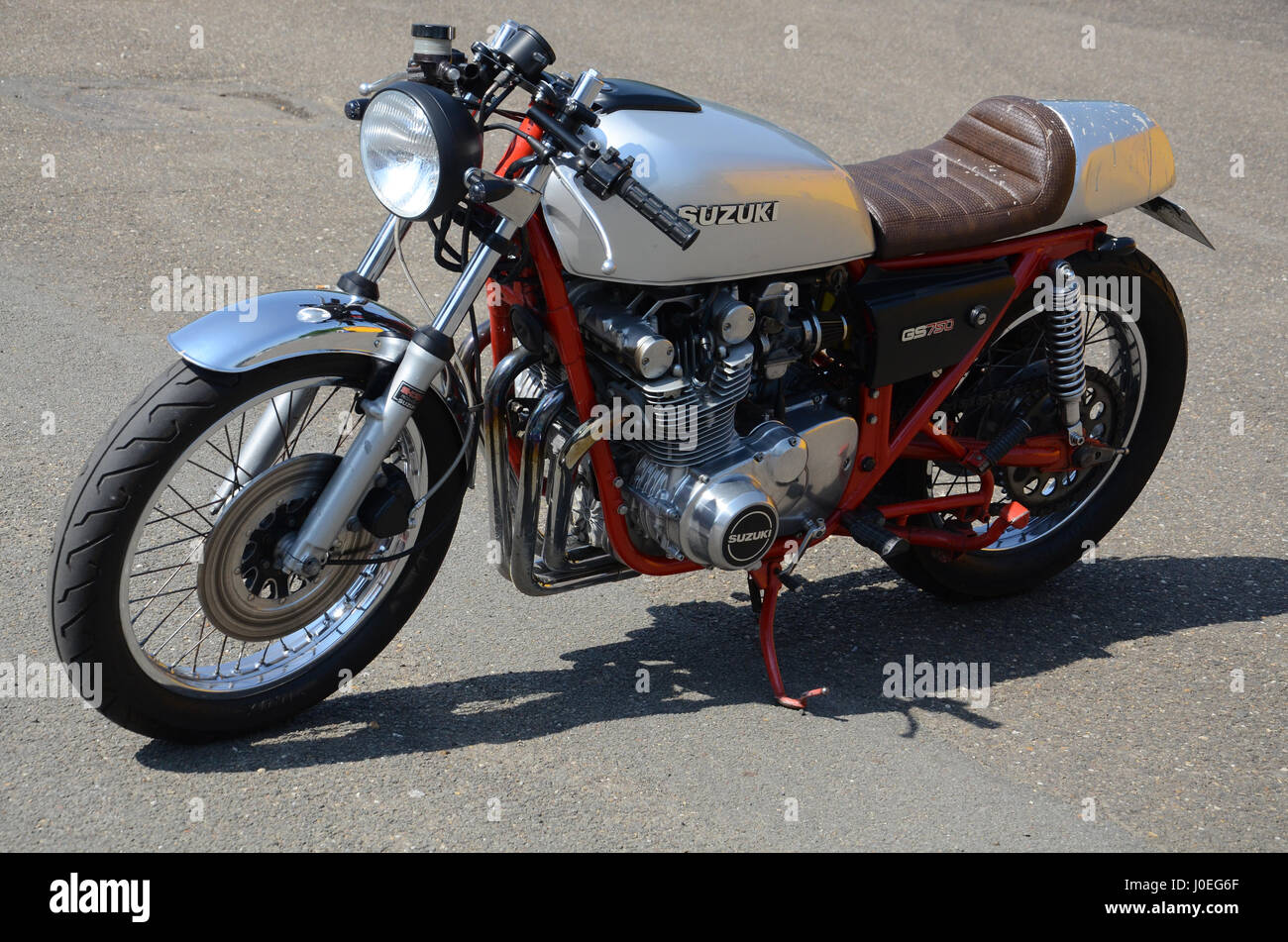 Moto Suzuki GS750 Banque D'Images