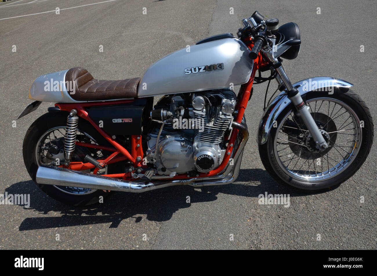 Moto Suzuki GS750 Banque D'Images