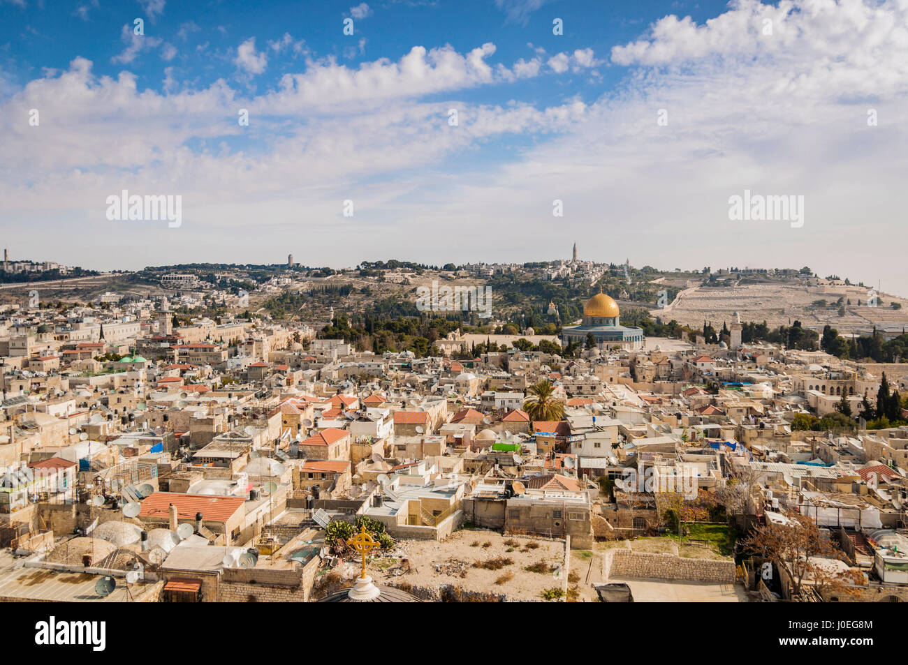 Vue panoramique de Jérusalem (Israël) Banque D'Images