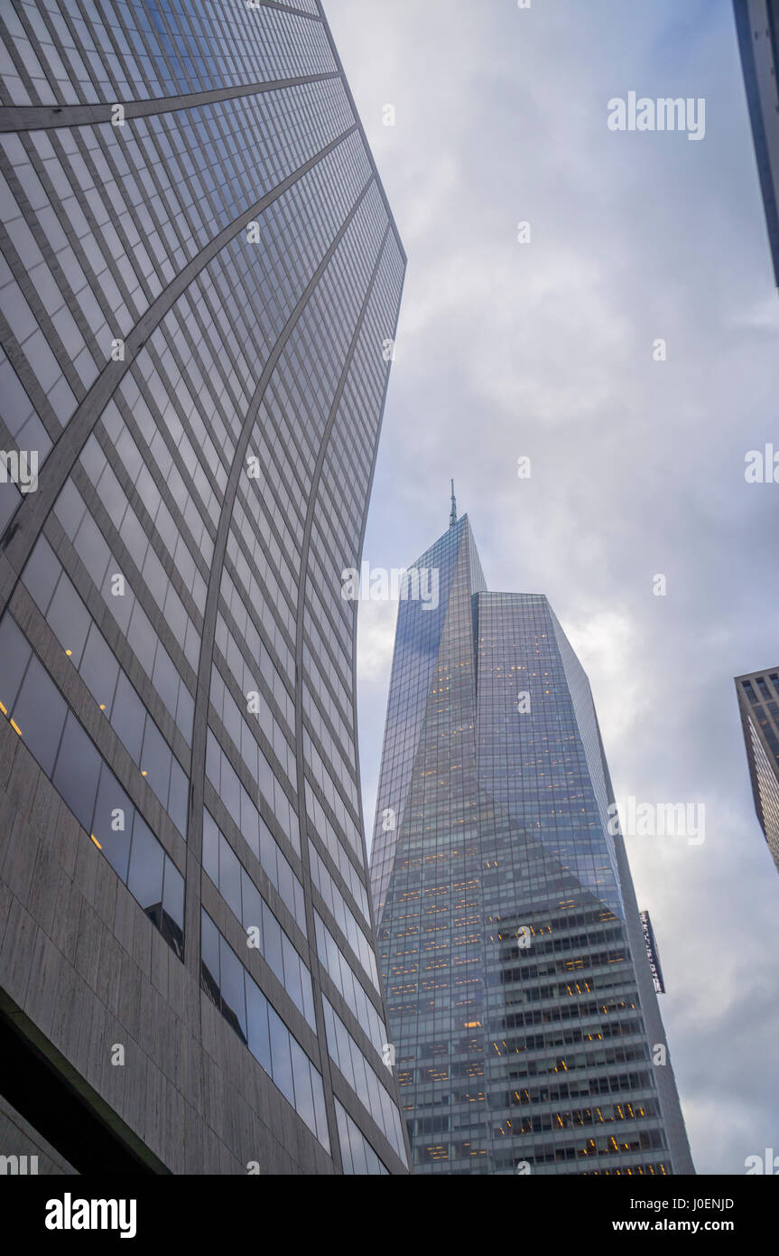 W.r. Grace, bâtiment et Bank of America Tower, Manhattan New York City (NYC) Gratte-ciel Banque D'Images