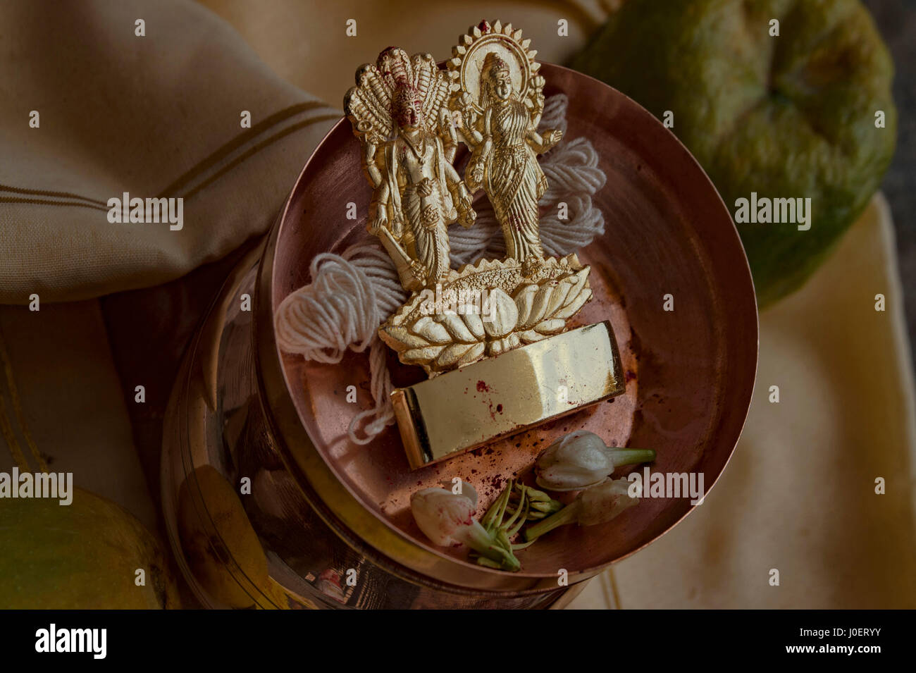 Laxmi Narayan idol rituel, matrugaya, sidhpur, Patan, uttar, Gujarat, Inde, Asie Banque D'Images