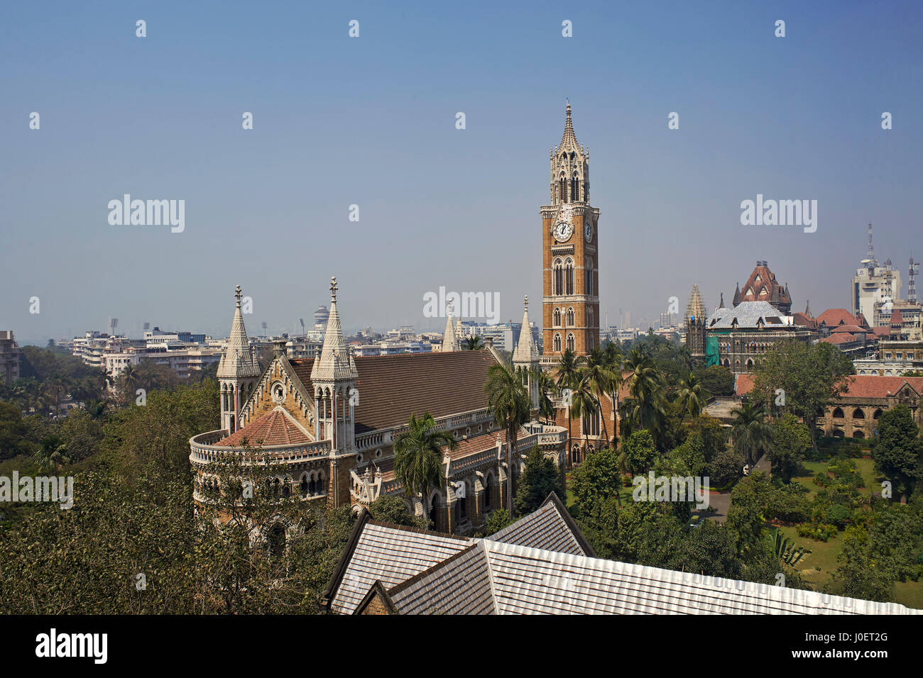 Tour de l'horloge de Rajabai, Mumbai, Maharashtra, Inde, Asie Banque D'Images