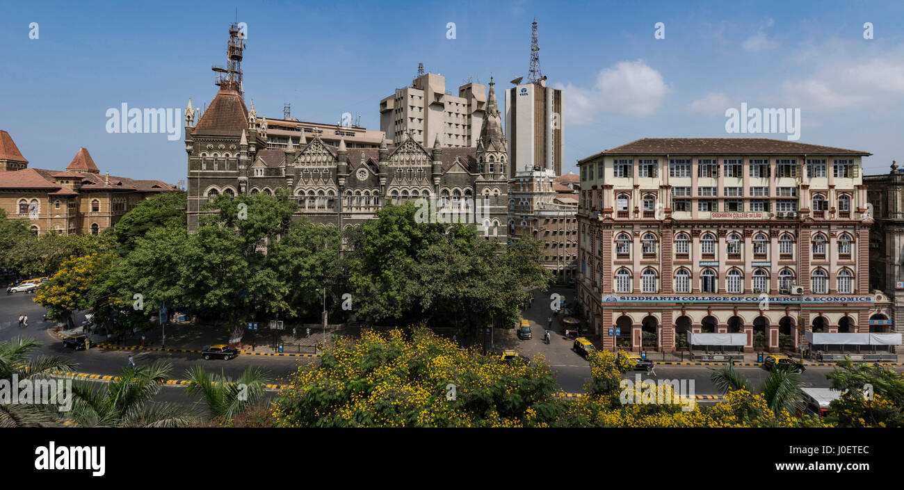 Oriental et siddharth college, bâtiment, fort, Mumbai, Maharashtra, Inde, Asie Banque D'Images