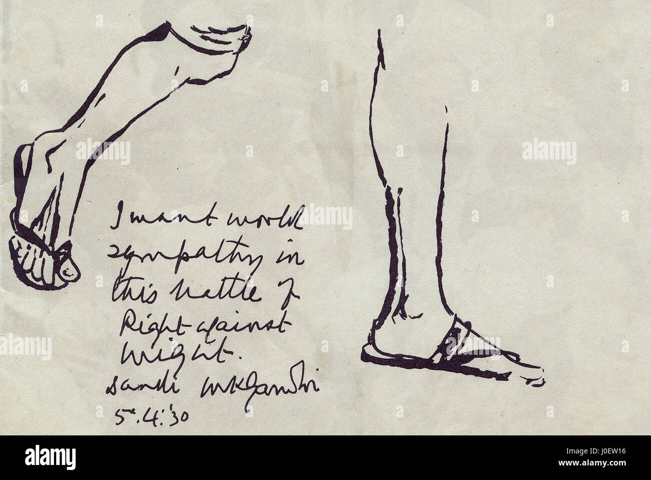 Dandi mars, premier jour, l'Inde, l'Asie Banque D'Images