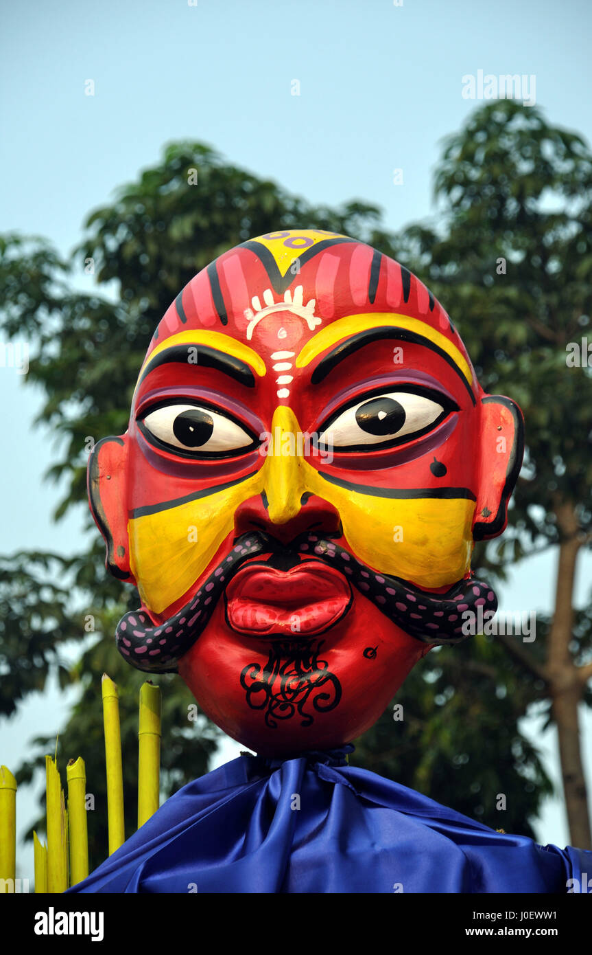Masque, Kolkata, Bengale occidental, Inde, Asie Banque D'Images