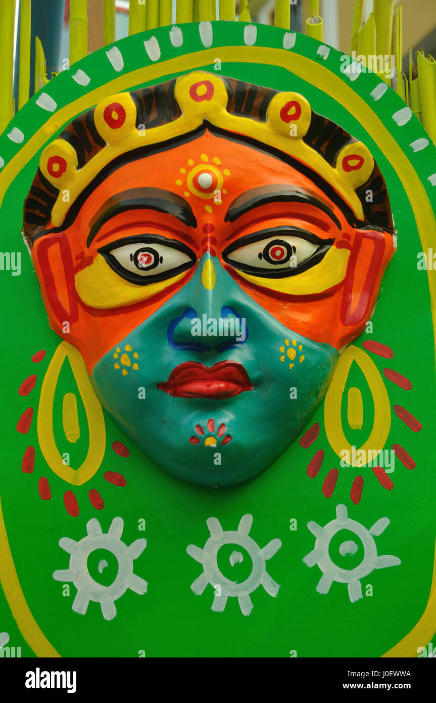 Masque, Kolkata, Bengale occidental, Inde, Asie Banque D'Images