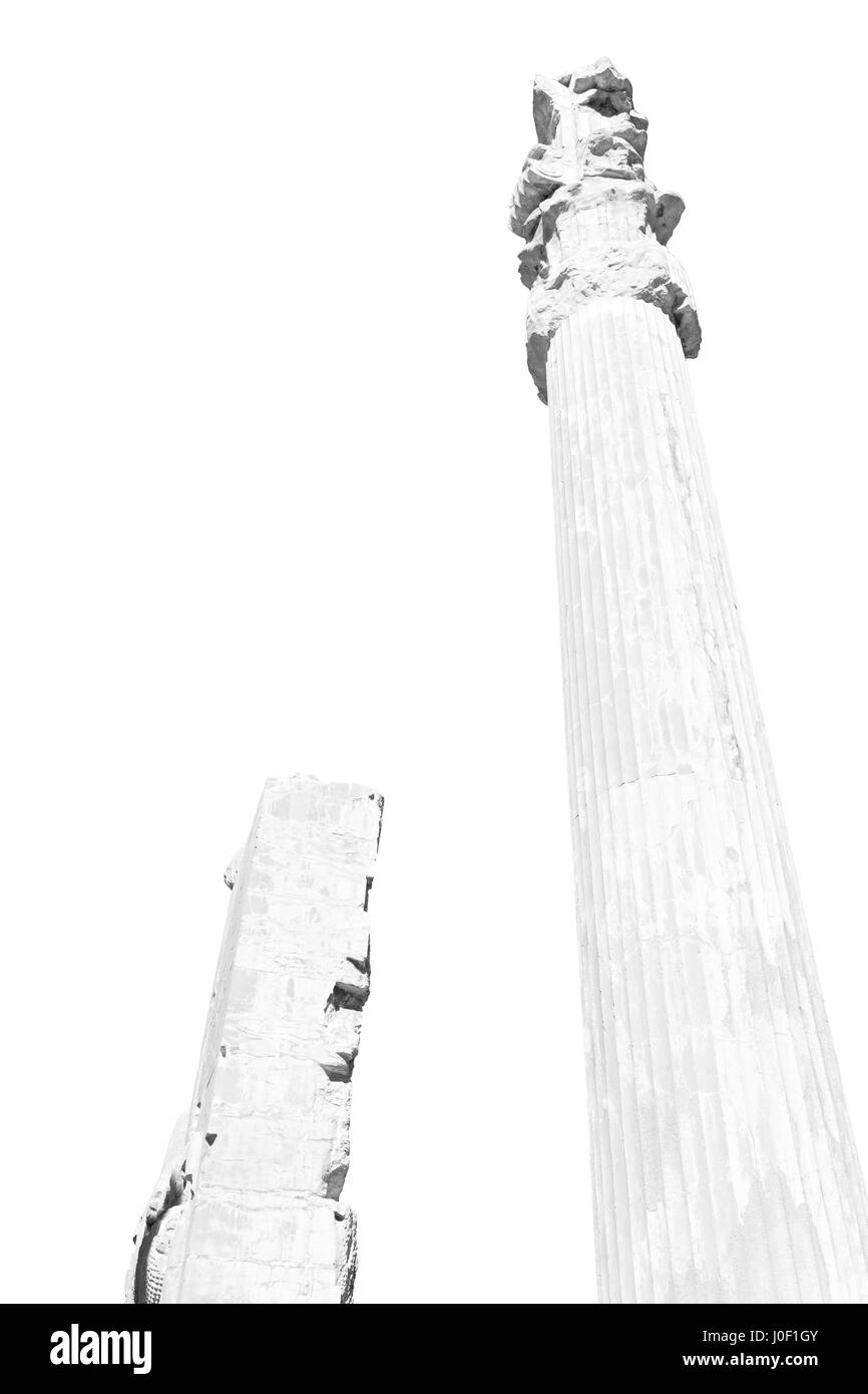 Blur en Iran persepolis les ruines des monuments historiques et ruines de destination Banque D'Images