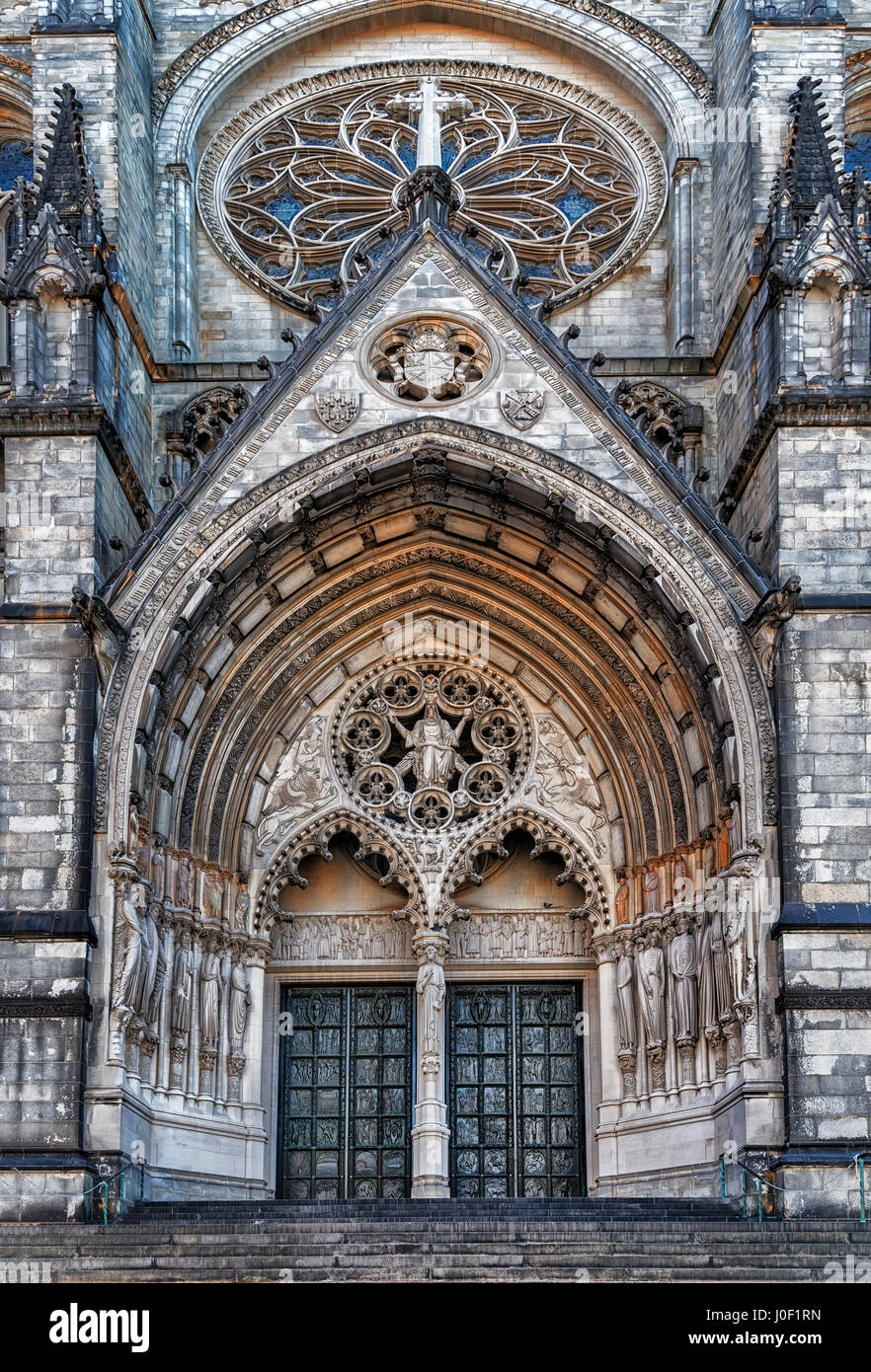 La ville de New York, Cathédrale de St John the Divine. Banque D'Images