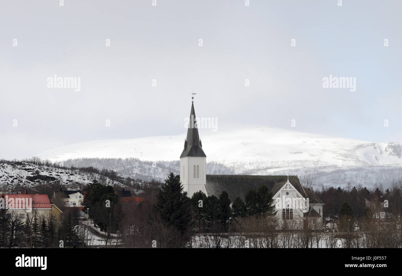 Sortland Église. Sortland, Nordland, Norvège Banque D'Images