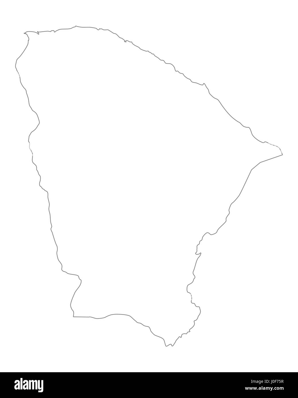 Carte de Ceara Banque D'Images