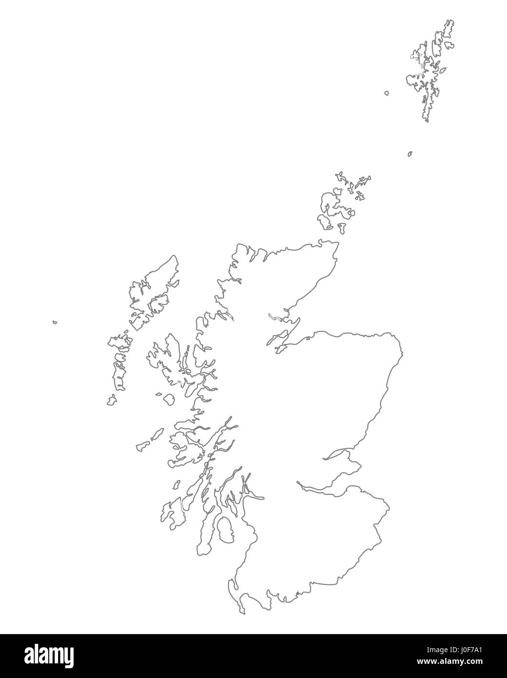 Map of Scotland highlighting coastal regions where sea salt is traditionally harvested