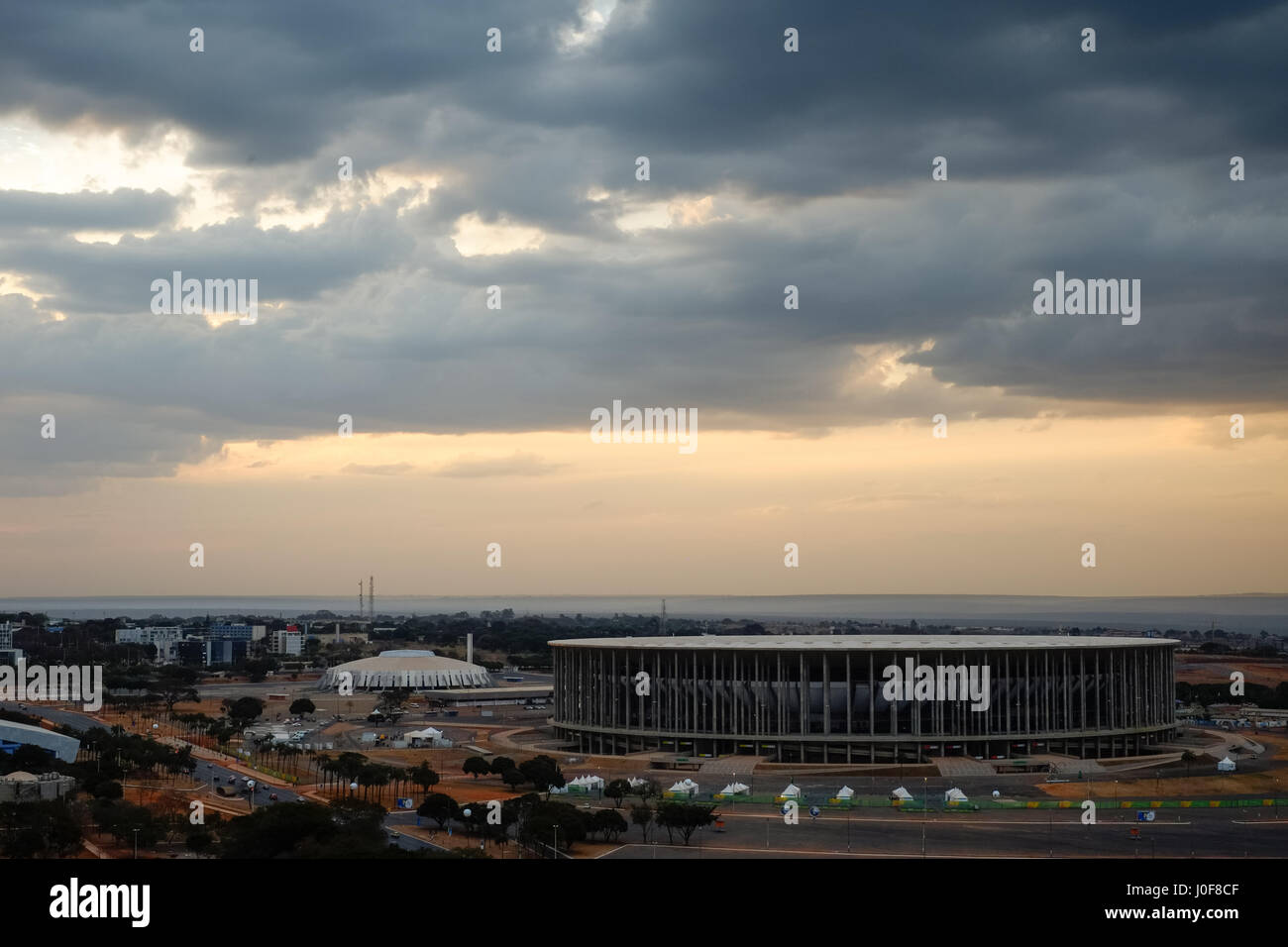 Stade Mineirão à Brasilia, Brésil, vue aérienne Banque D'Images
