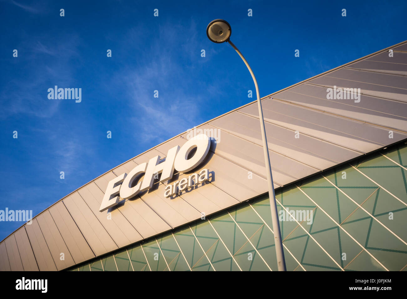 L'Echo Arena Liverpool, 10 000 places lieu arena permet d'organiser des concerts, expositions et événements qui a ouvert ses portes en 2008 Banque D'Images