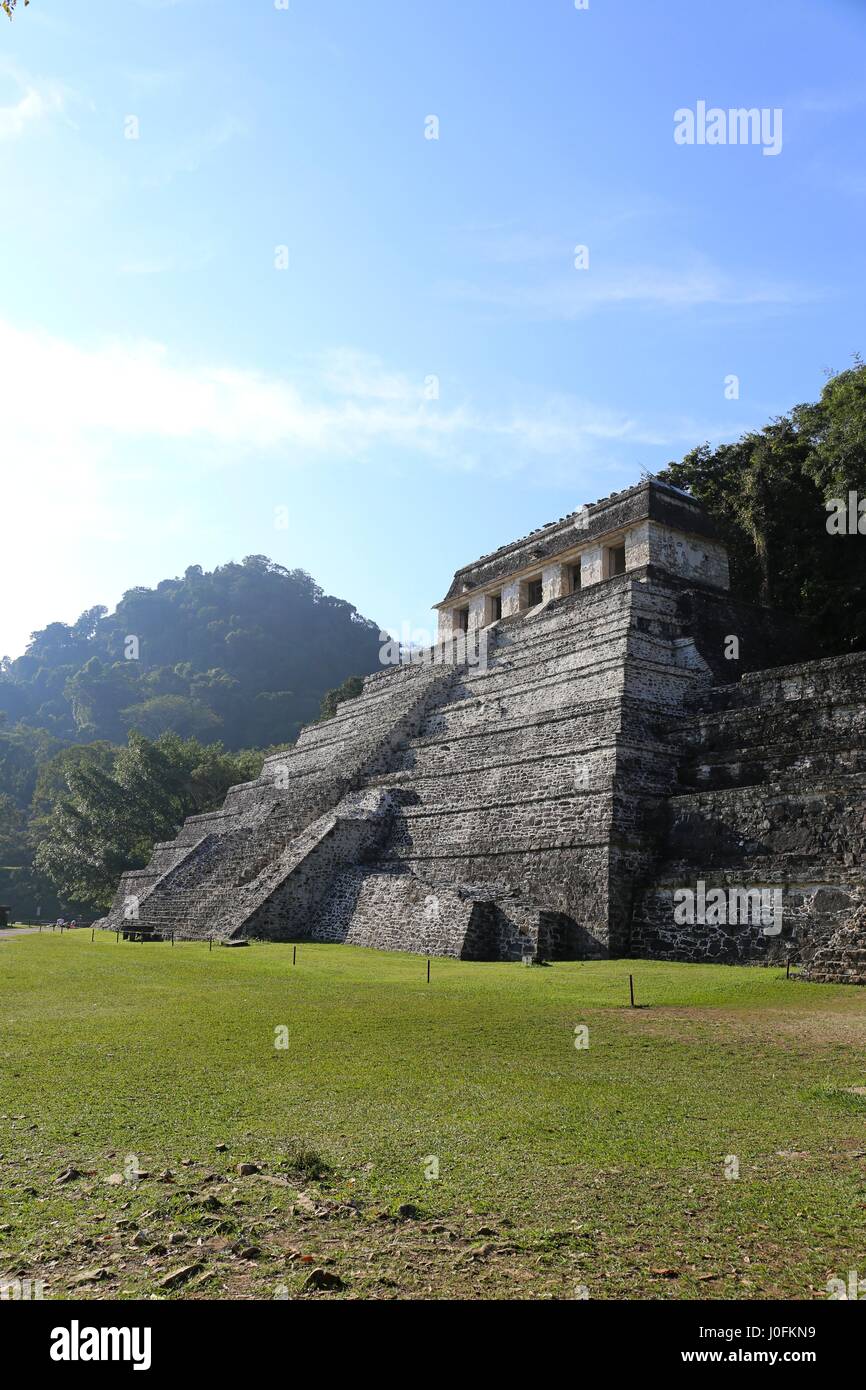 Les ruines mayas de Palenque, Chiapas, Mexique Banque D'Images