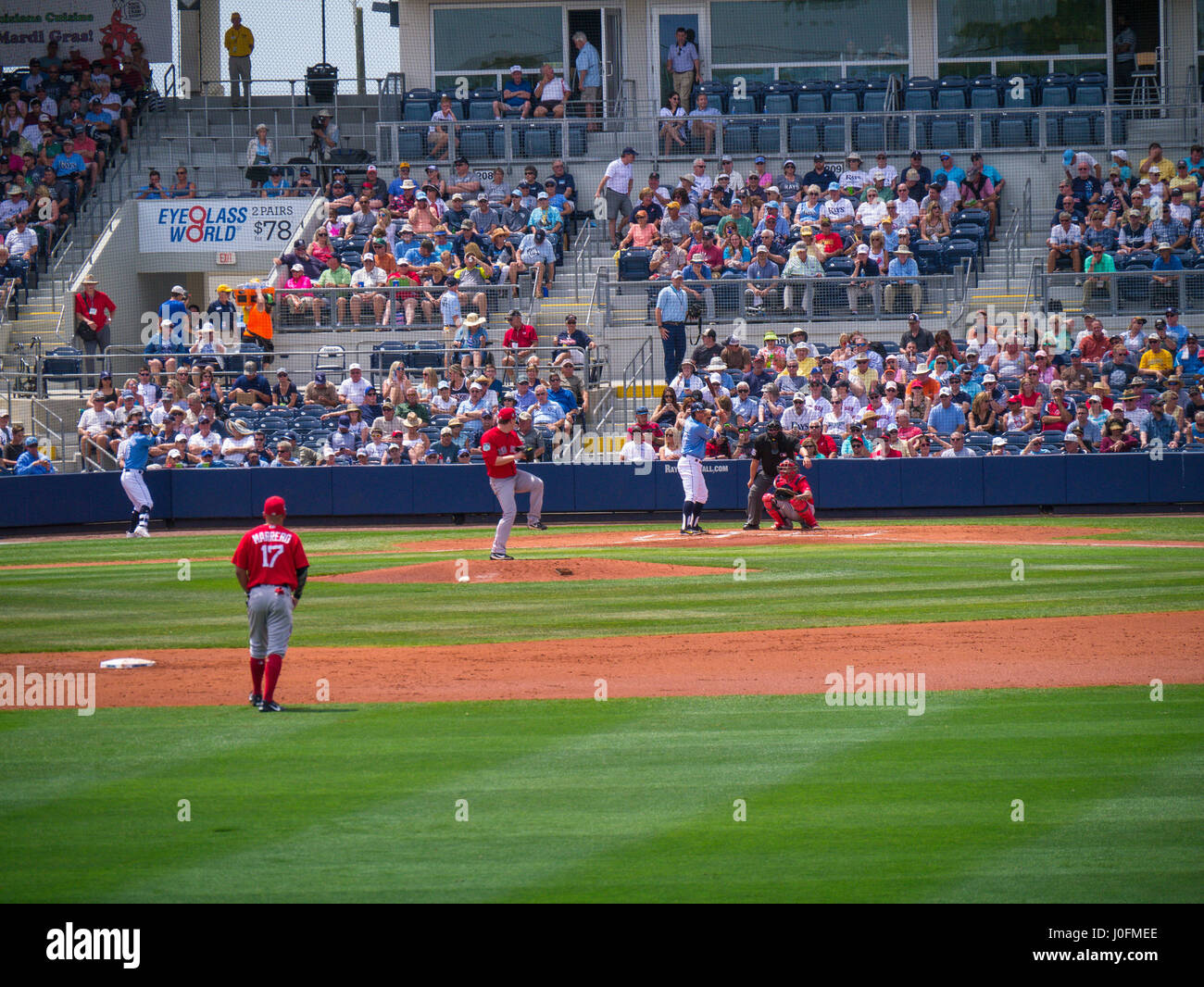 Charlotte Sports Park sur El Jobean Road (SR 776) à Port Charlotte en Floride est le lieu d'entraînement des Rays de Tampa Bay Banque D'Images