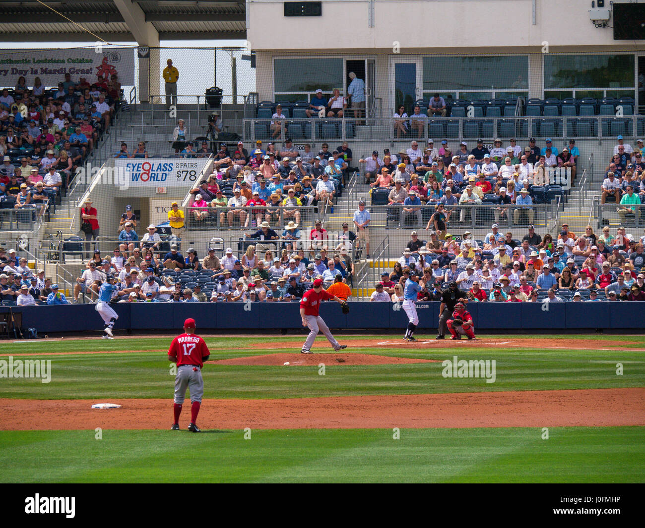 Charlotte Sports Park sur El Jobean Road (SR 776) à Port Charlotte en Floride est le lieu d'entraînement des Rays de Tampa Bay Banque D'Images