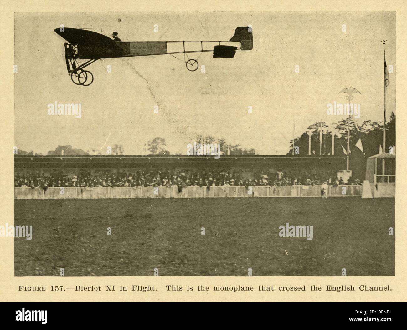 Blériot XI en vol Banque D'Images