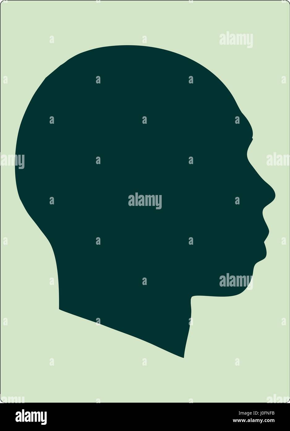 Contours vecteur pour la tête et le visage peut être utilisé en vous designes Illustration de Vecteur