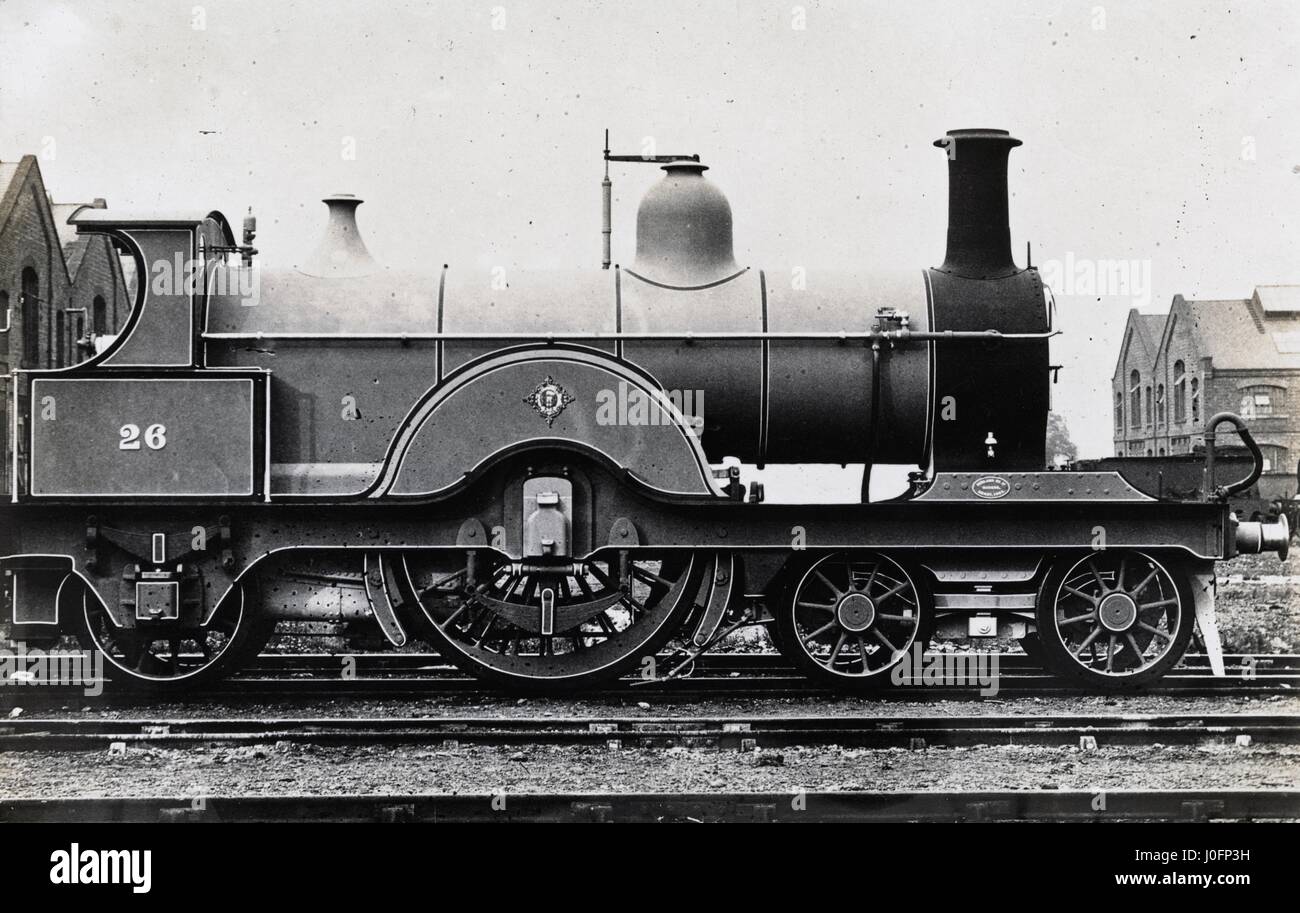 Locomotive n° 26 : 4-2-2 classe 25 Banque D'Images