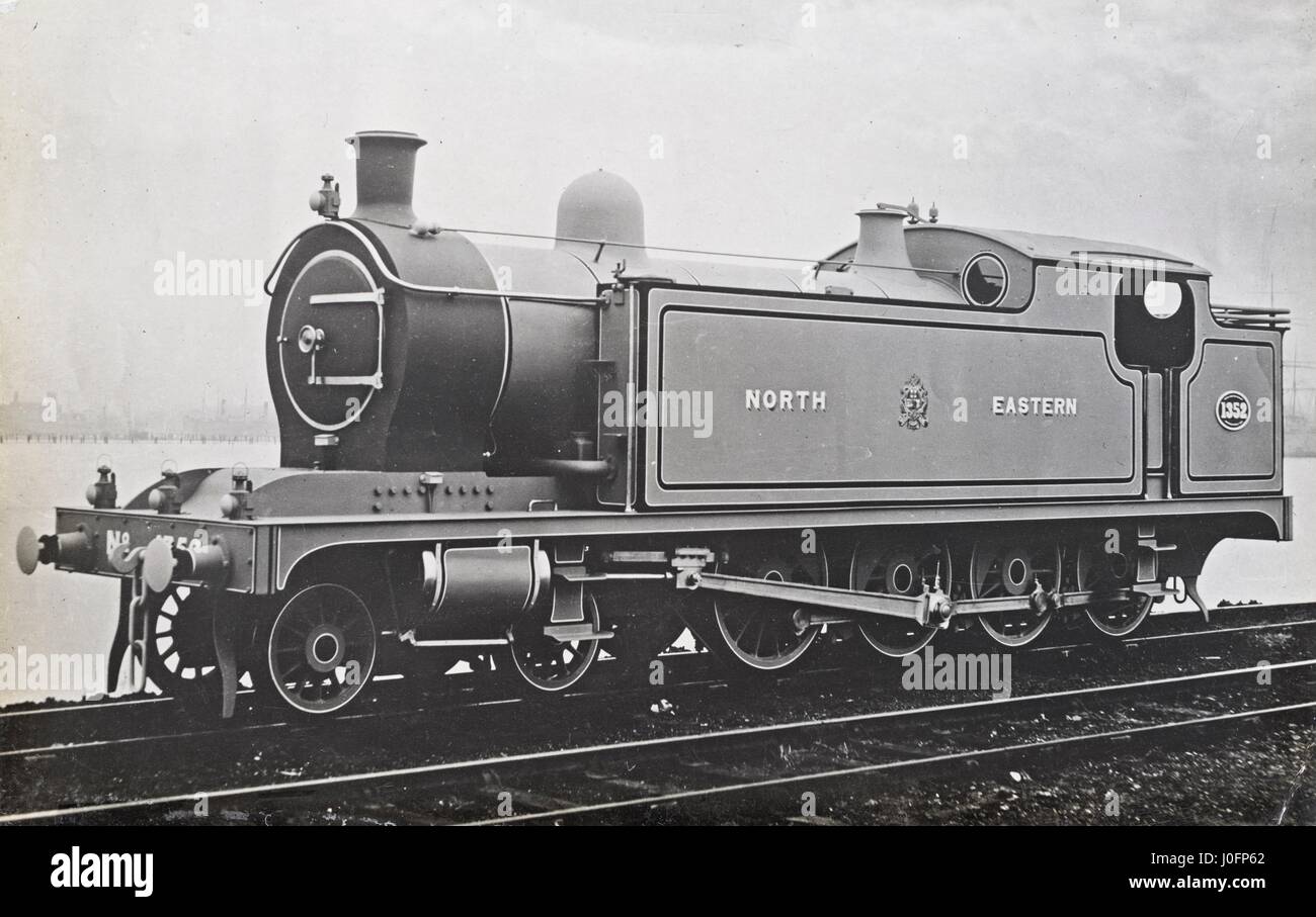 Aucune locomotive 1352 moteur composé : Banque D'Images