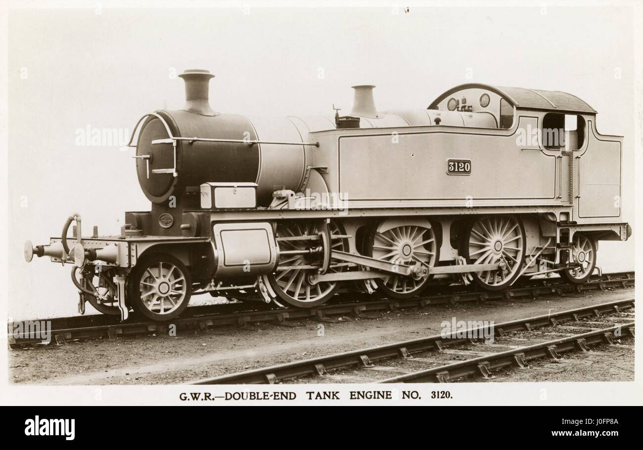 Aucune locomotive 3120 : 2-6-2 (format surnommé Prairie) double, réservoir du moteur, construit 1903 Banque D'Images