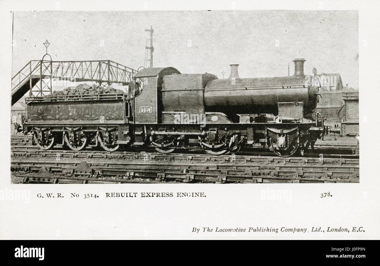 Aucune locomotive 3514 : reconstruit moteur Express Banque D'Images
