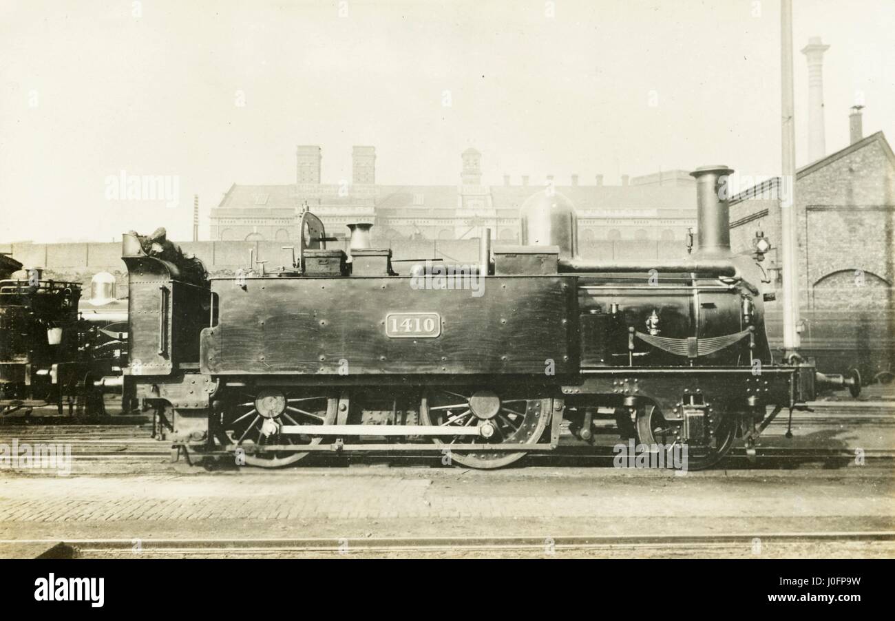 Aucune locomotive 1410 : 2-4-0 engine Banque D'Images