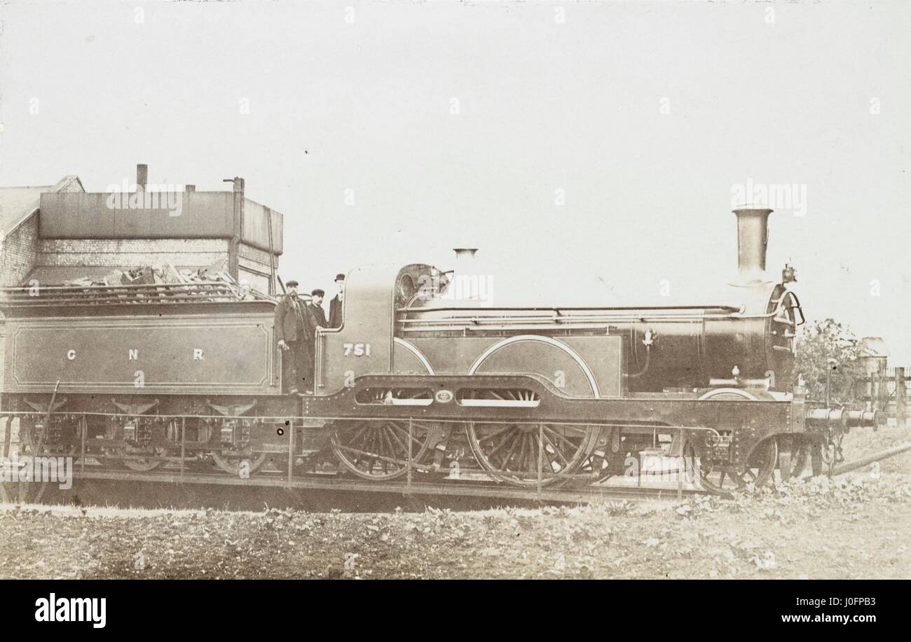 Aucune locomotive 751 : 2-4-0 engine Banque D'Images