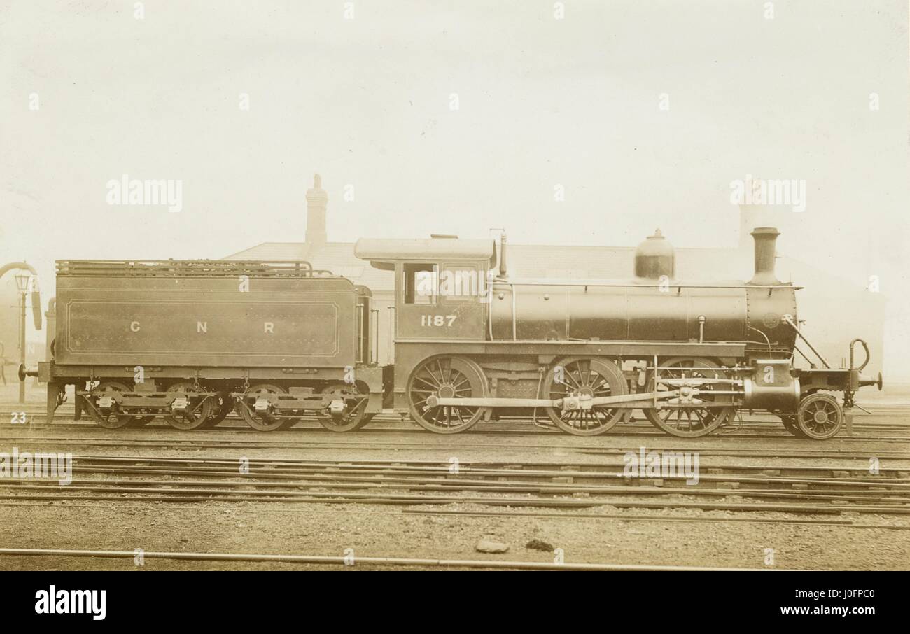 Aucune locomotive 1187 : 2-6-0 engine Banque D'Images