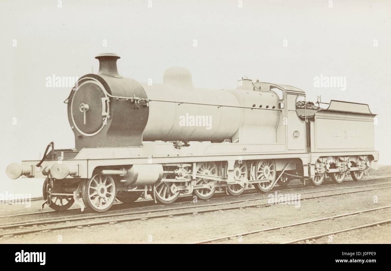Aucune locomotive 966 : 2-8-0 minéral moteur '21x26' [4-8 Arthur Edward Chard's annotation, collectionneur de fer] Banque D'Images